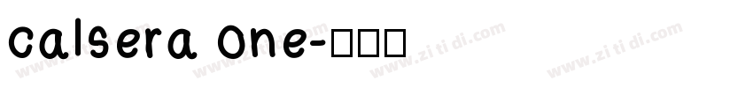 calsera one字体转换